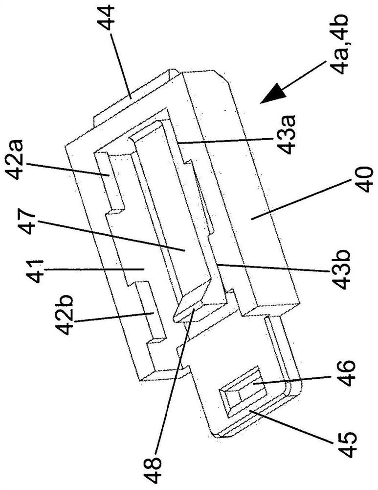 Support rail housing, electronic module and system including a plurality of electronic modules