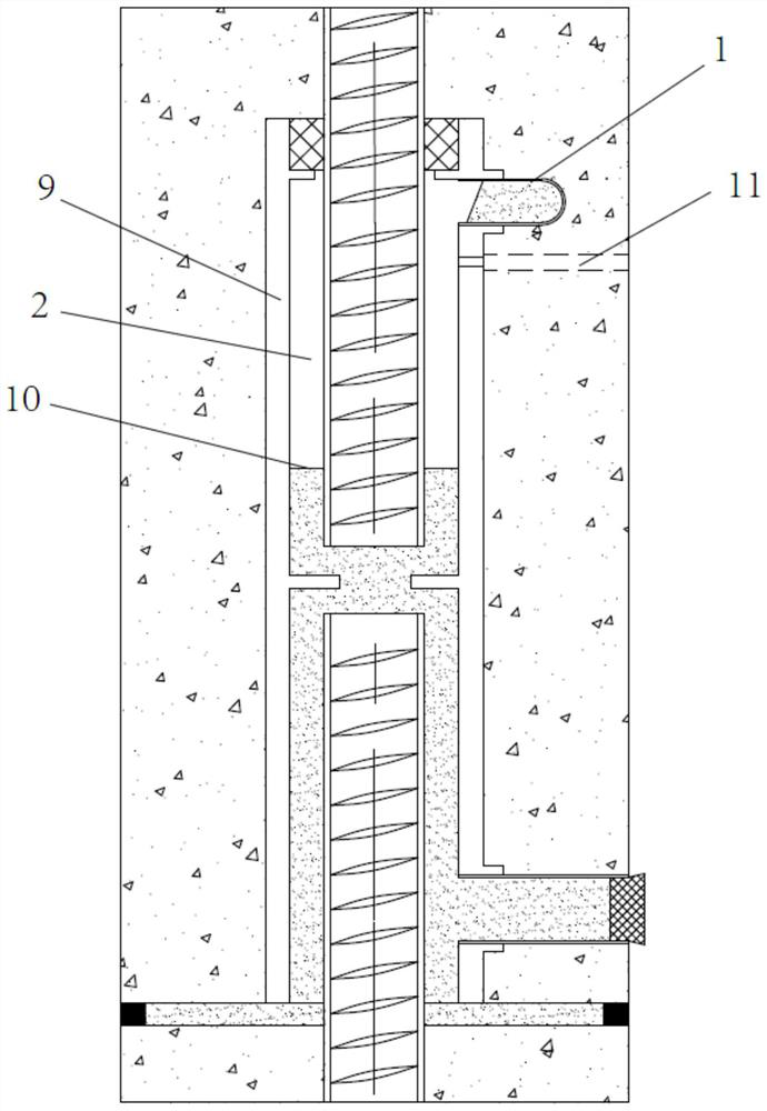 Supplementary filling treatment method for sleeve grouting defect under bent-pipe-shaped slurry outlet hole channel