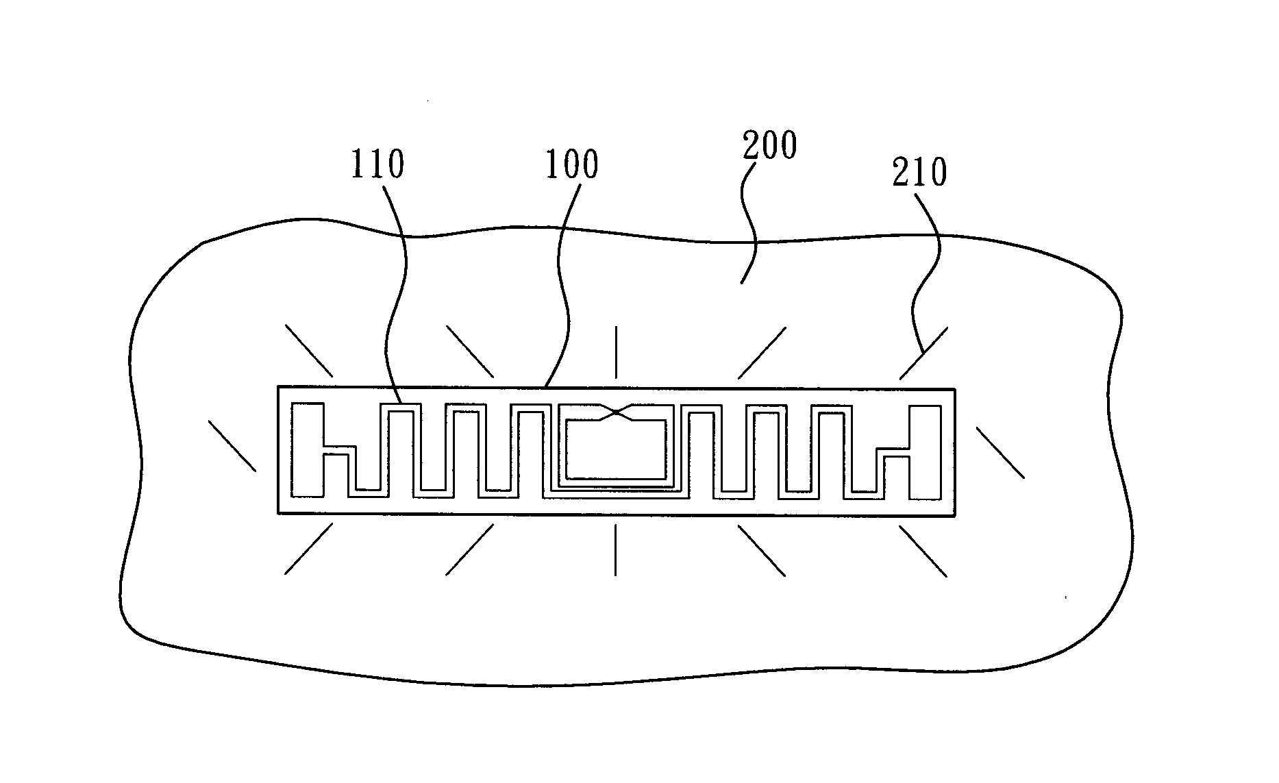 RFID (Radio Frequency Identification) label structure with anti-counterfeiting function and manufacturing method thereof