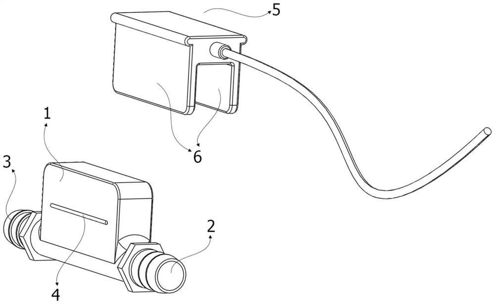 Non-contact blood flow monitoring device