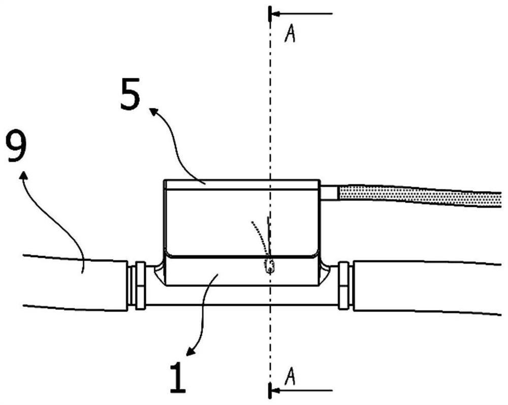 Non-contact blood flow monitoring device