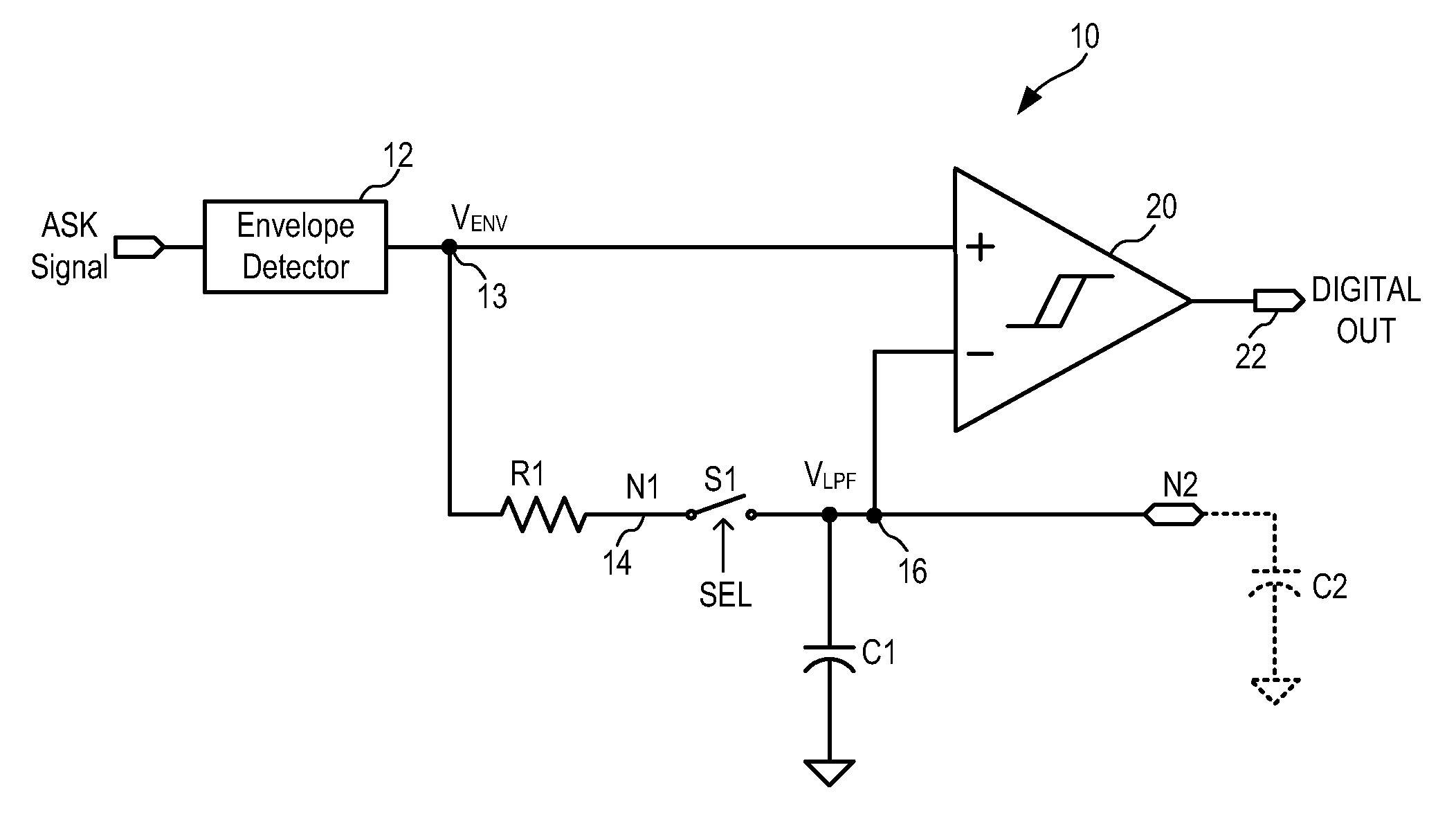 Demodulator with Multiple Operating Modes for Amplitude Shift Keyed Signals