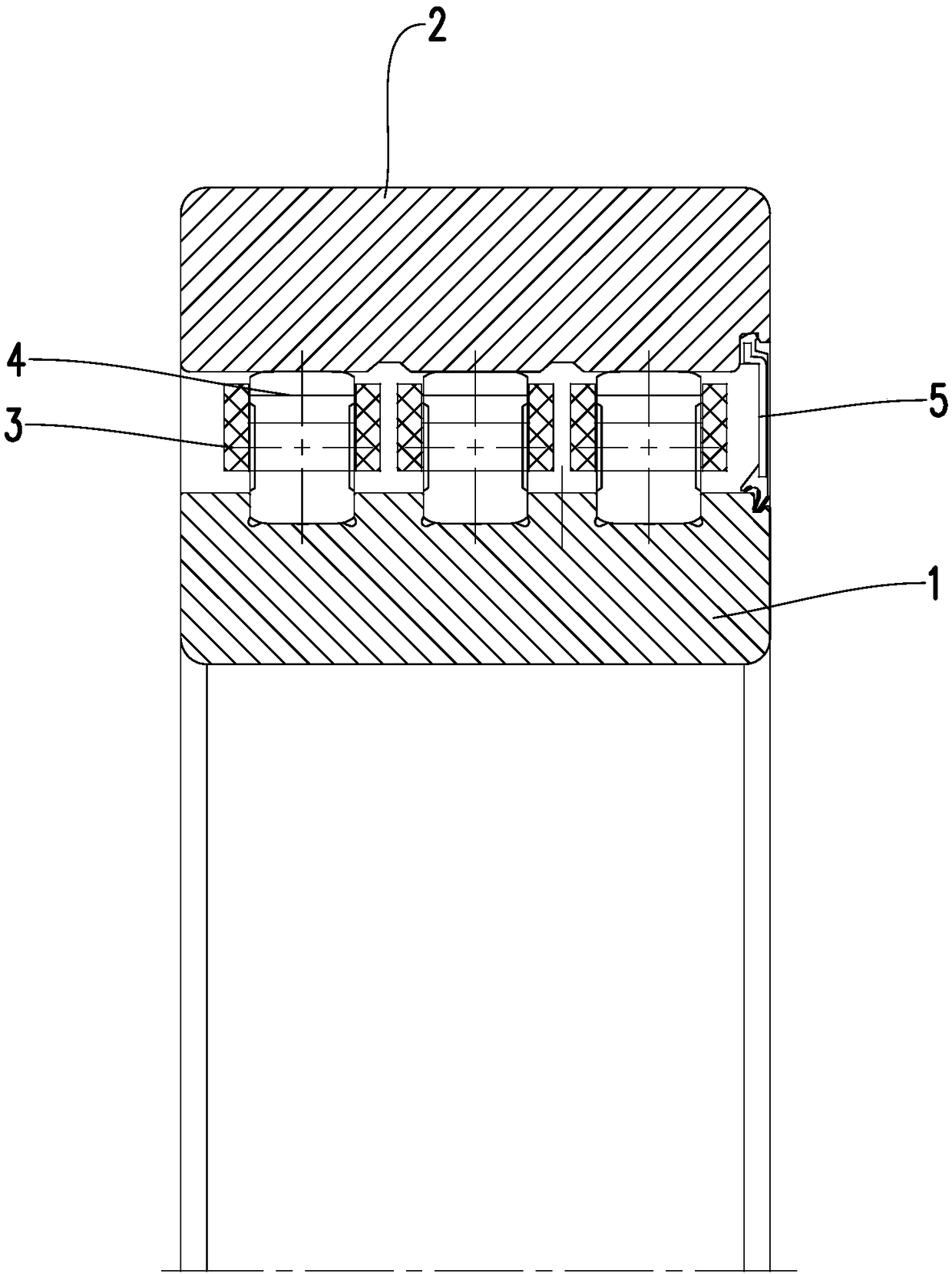 Cylindrical roller bearing special for photovoltaics