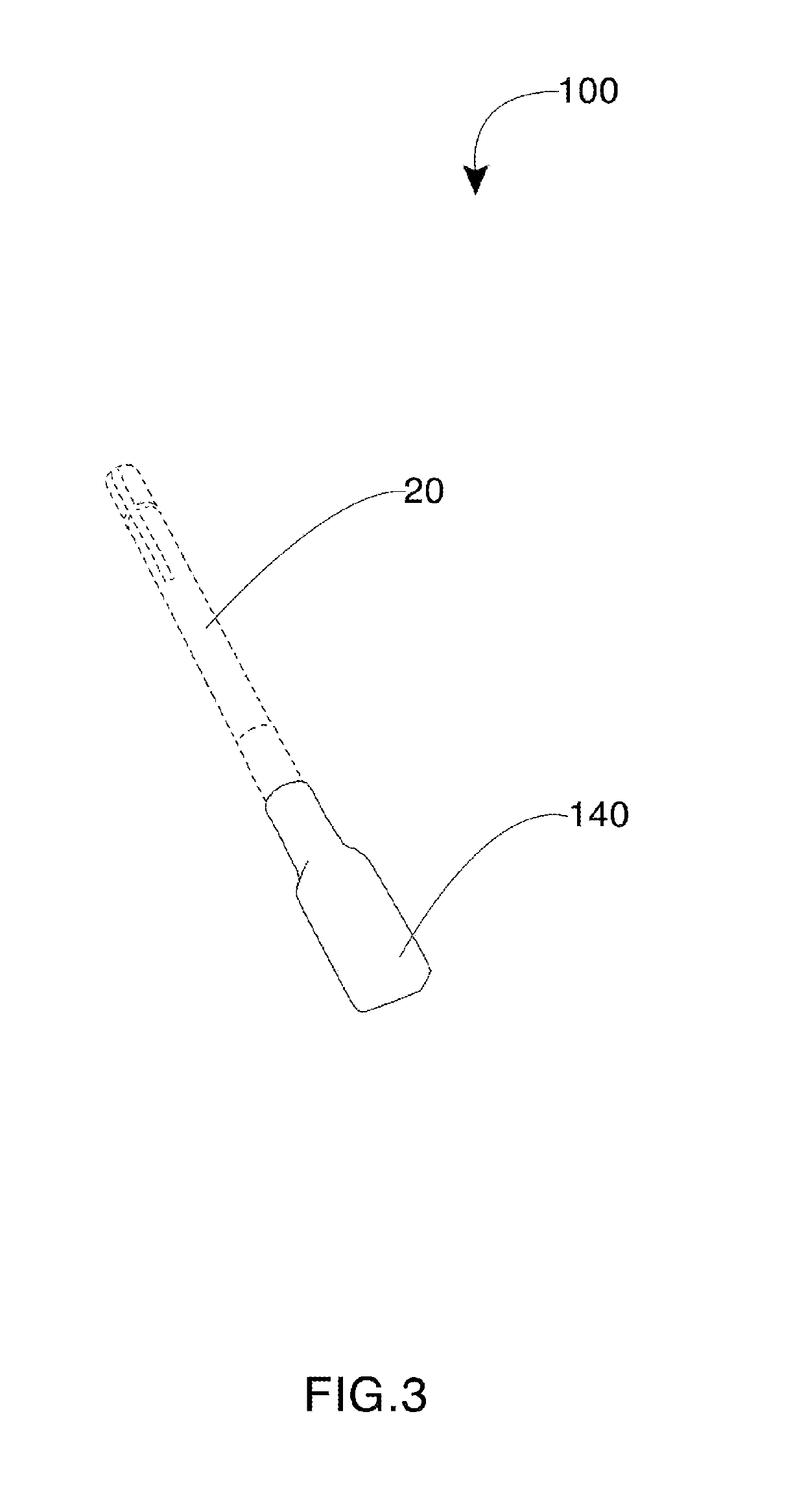 Writing instrument having an elongated tip with a curvature system