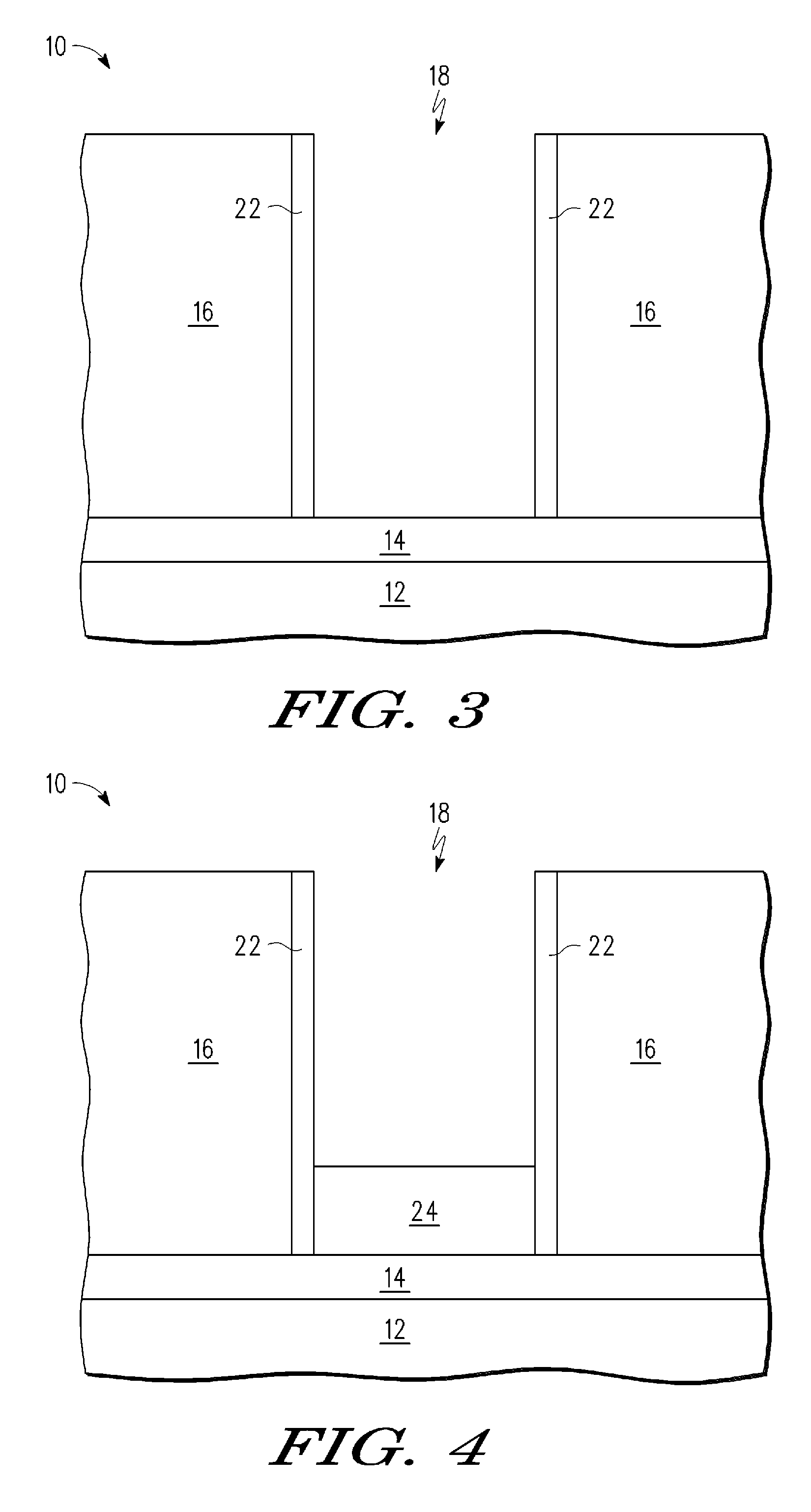 Method of making a semiconductor device including a bridgeable material