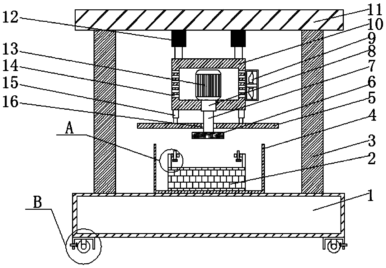 Polishing device for machining shell of environment-friendly exhaust fan