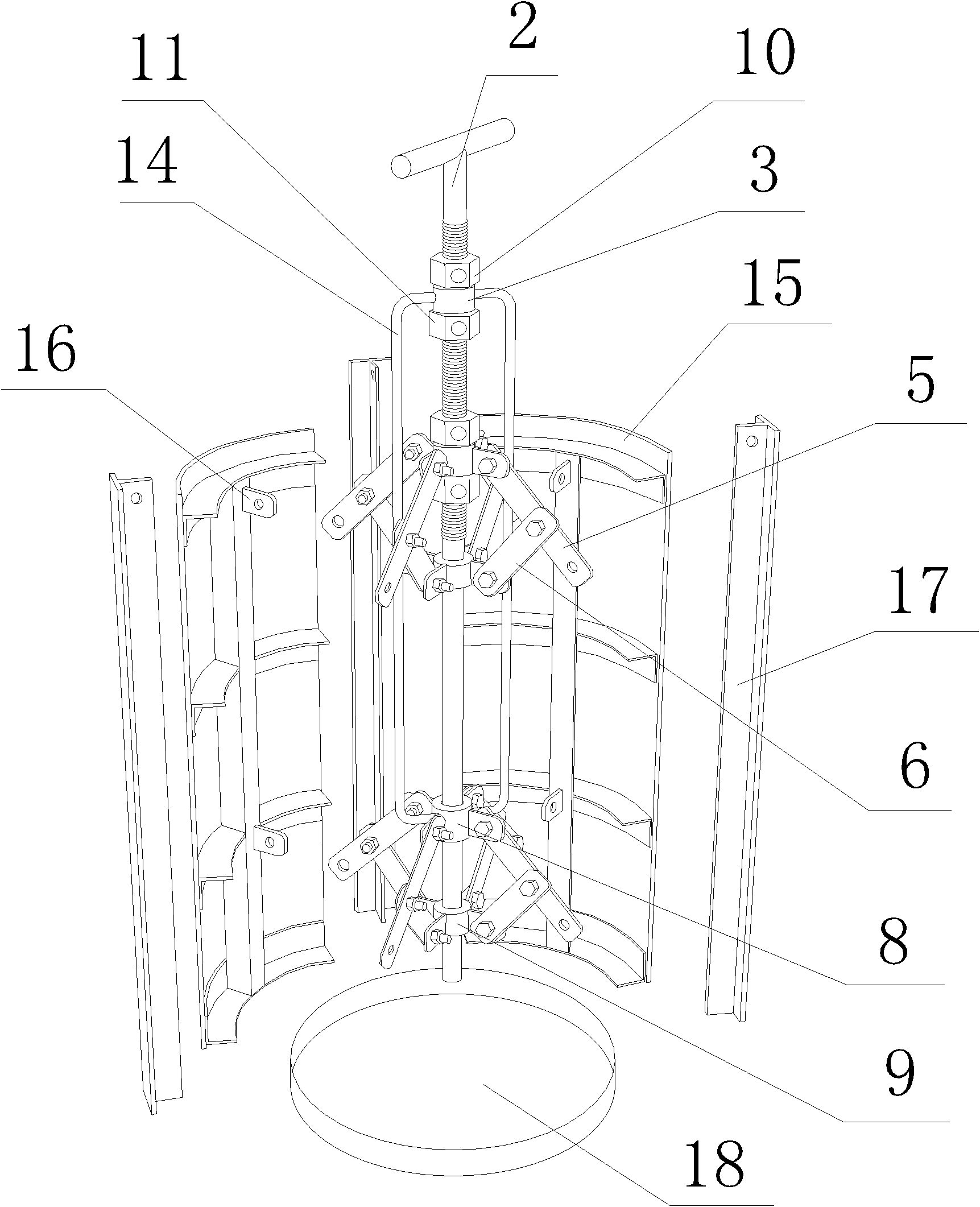 Method for constructing circular hole of anchor bolt reserved by equipment foundation