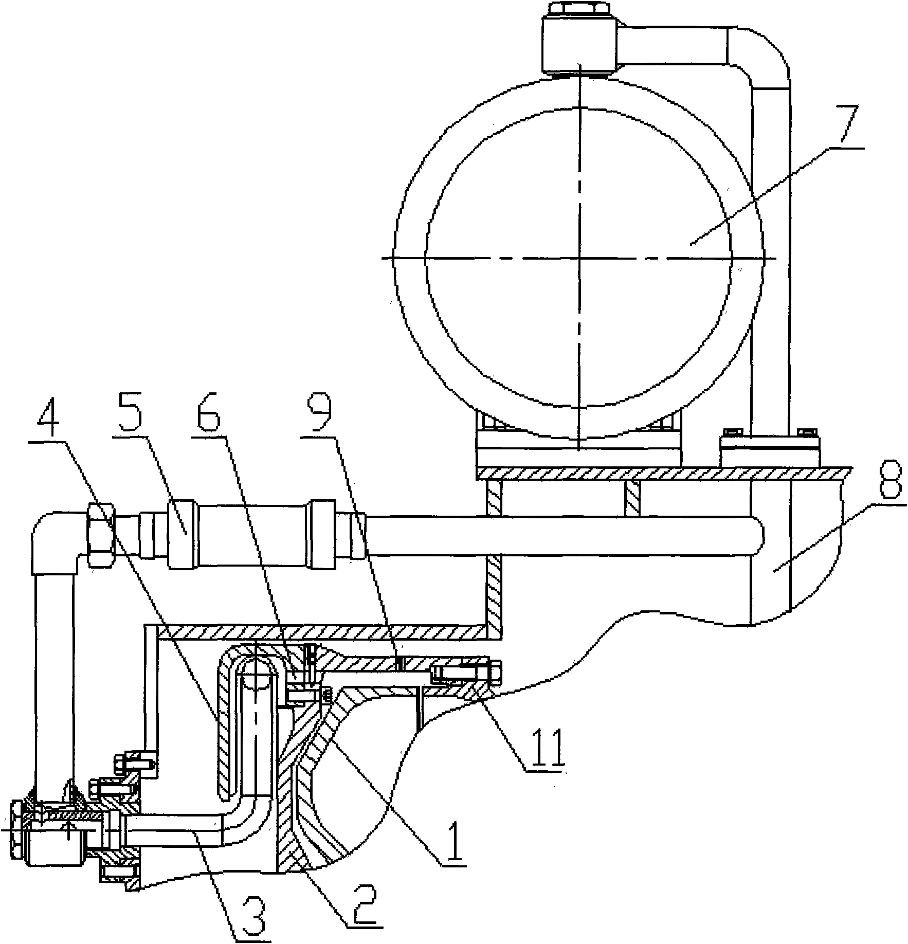 Speed regulating device for fixed conduit nozzle valve-controlled hydraulic coupler