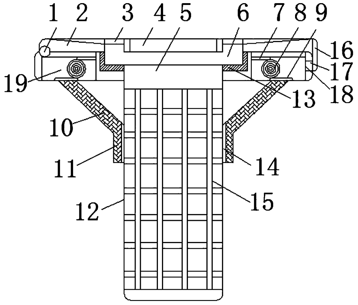 Filter bag fixing mechanism for pulse-jet bag dust collector