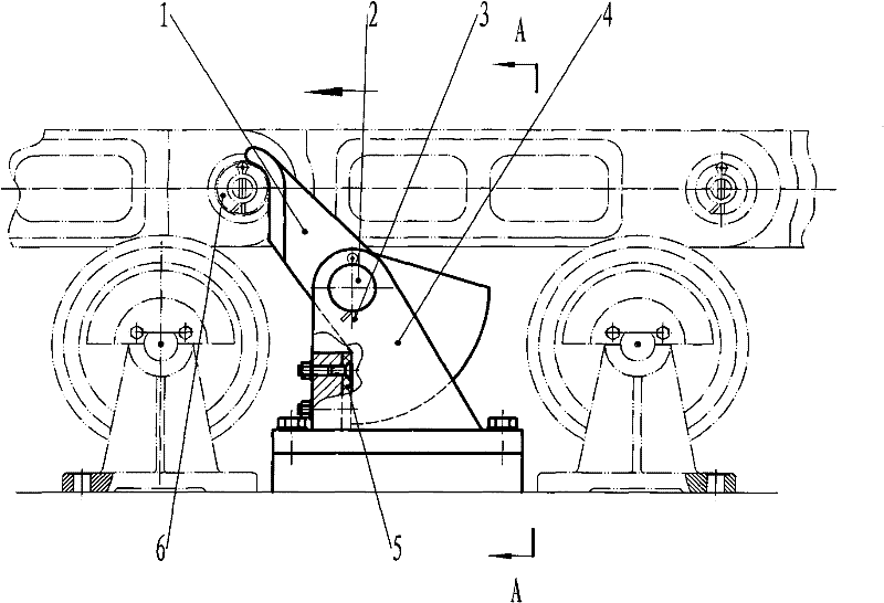 Non-return device of chain belt of pig machine