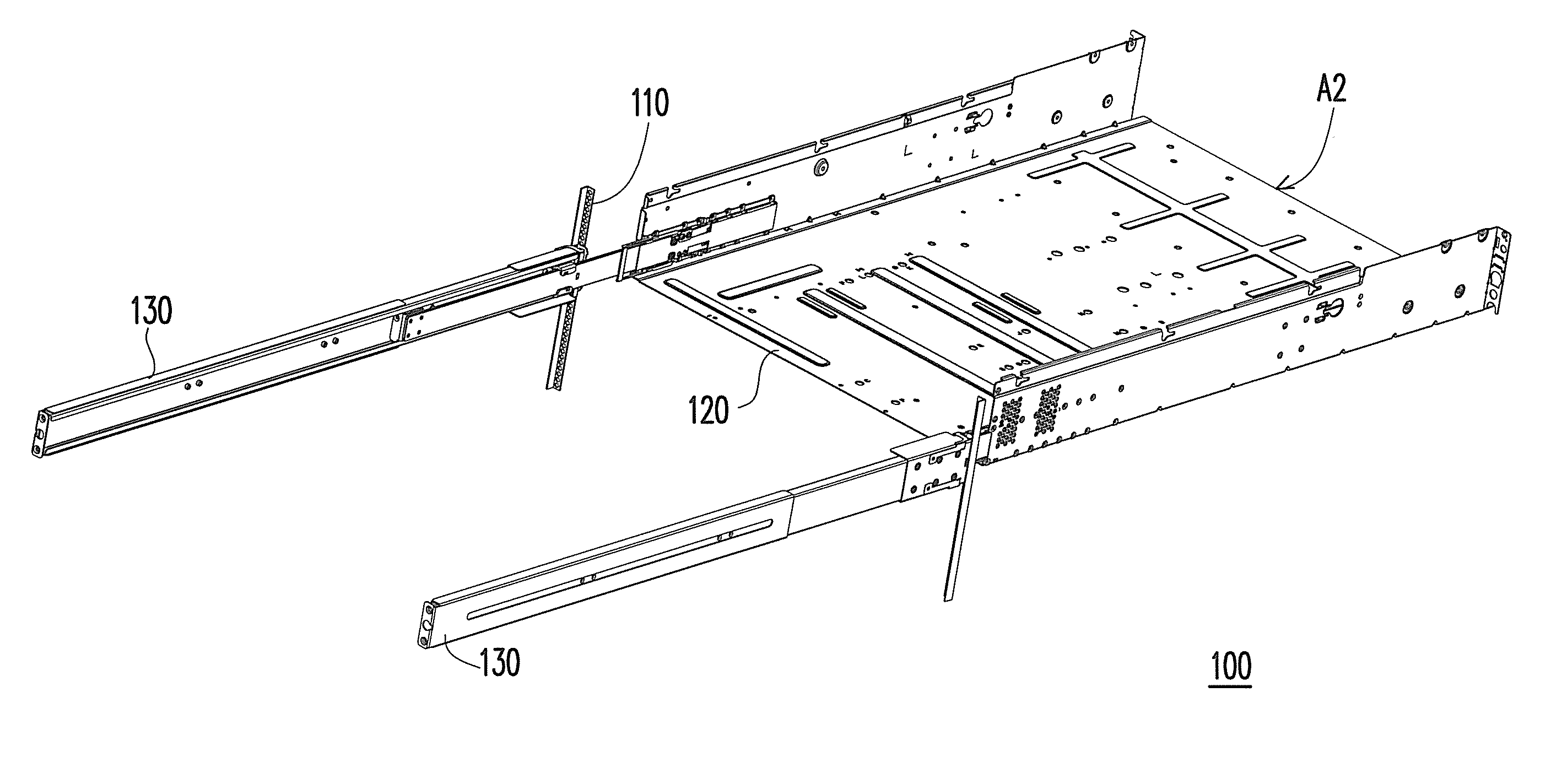 Rail device and server