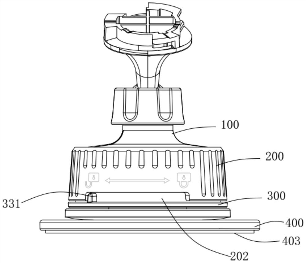 Suction cup support and vehicle-mounted terminal equipment