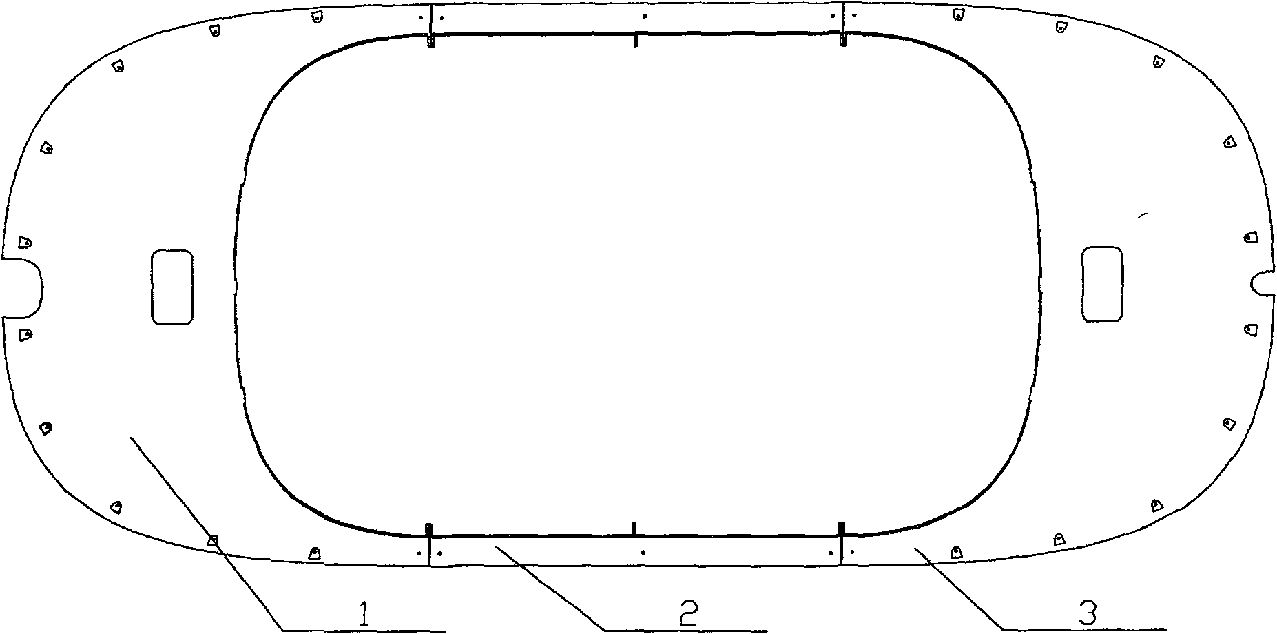 Pantograph flow guiding device of rail vehicle