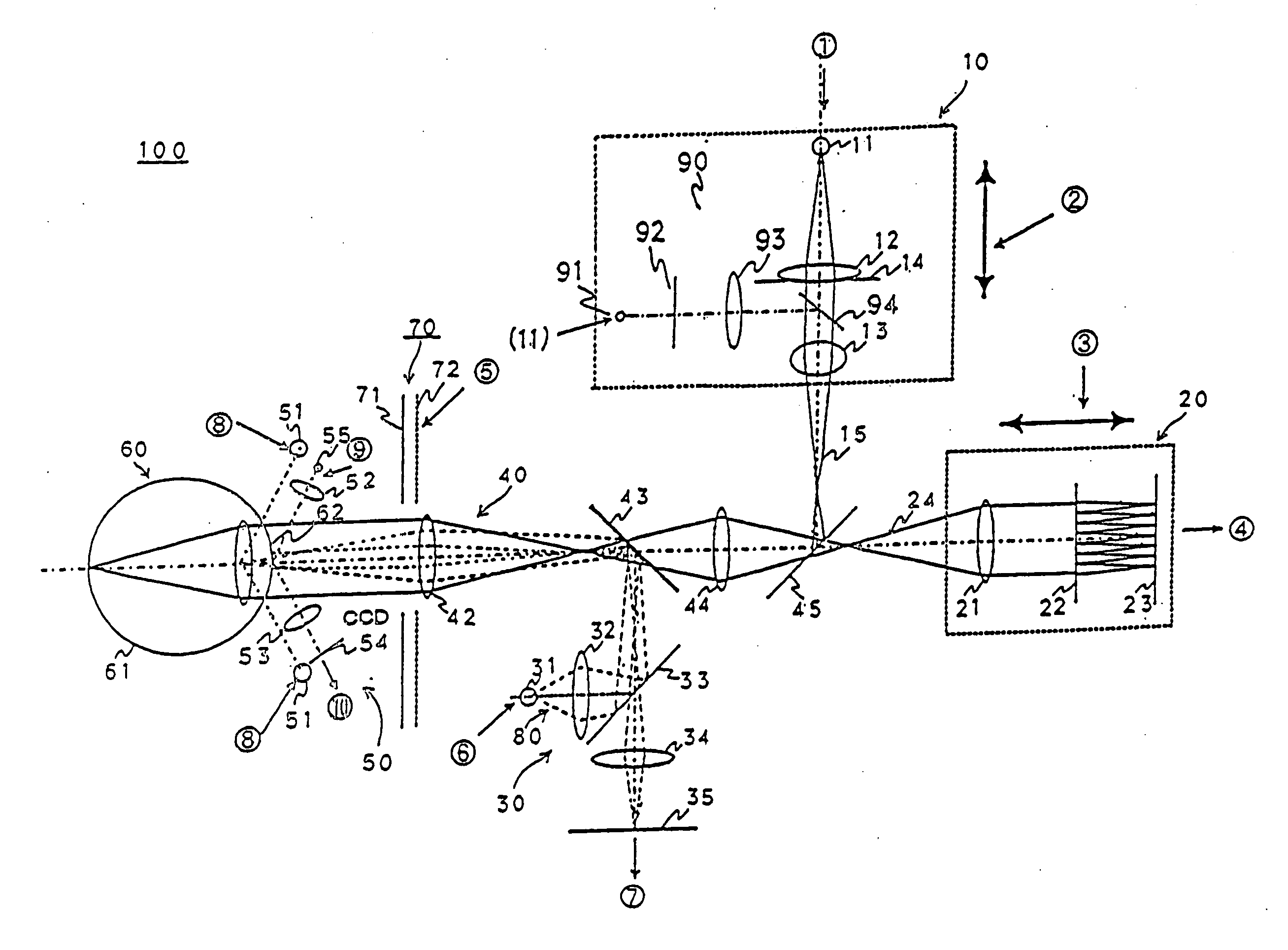Ophthalmic data measurement device, ophthalmic data measurement program, and eye characteristic measurement device