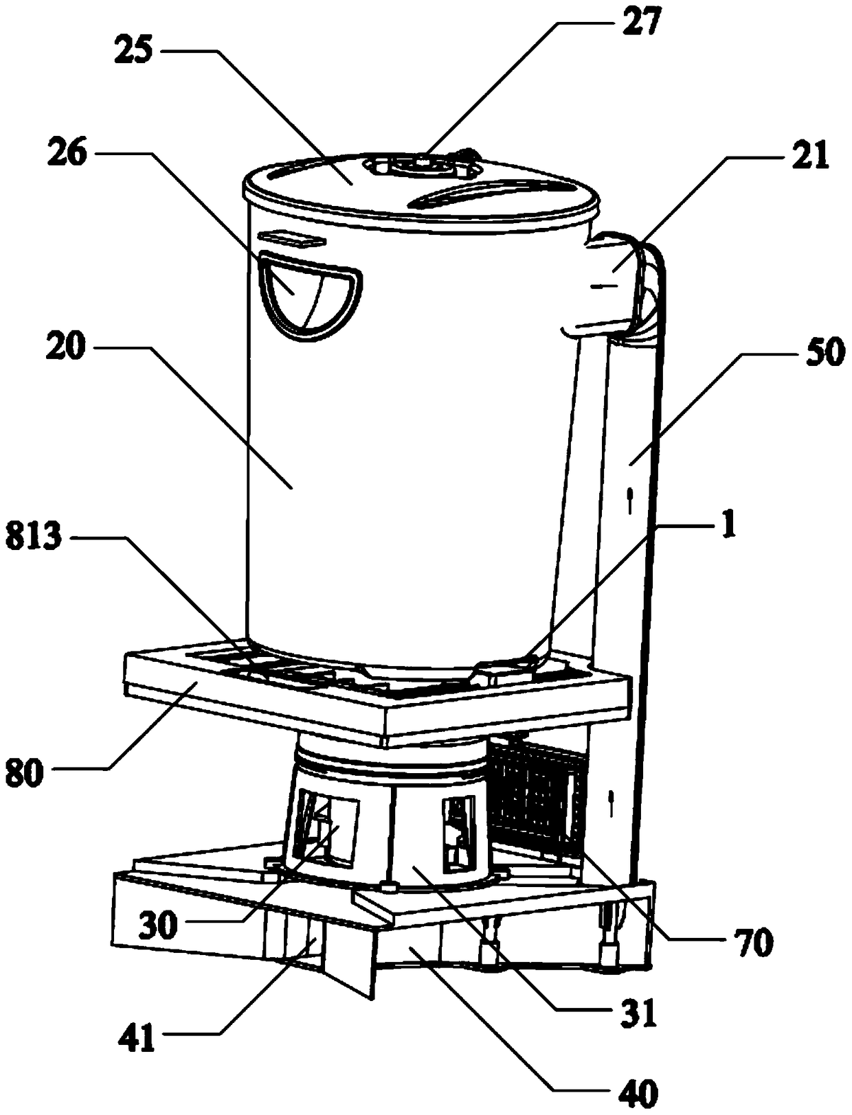 Cabinet vacuum device