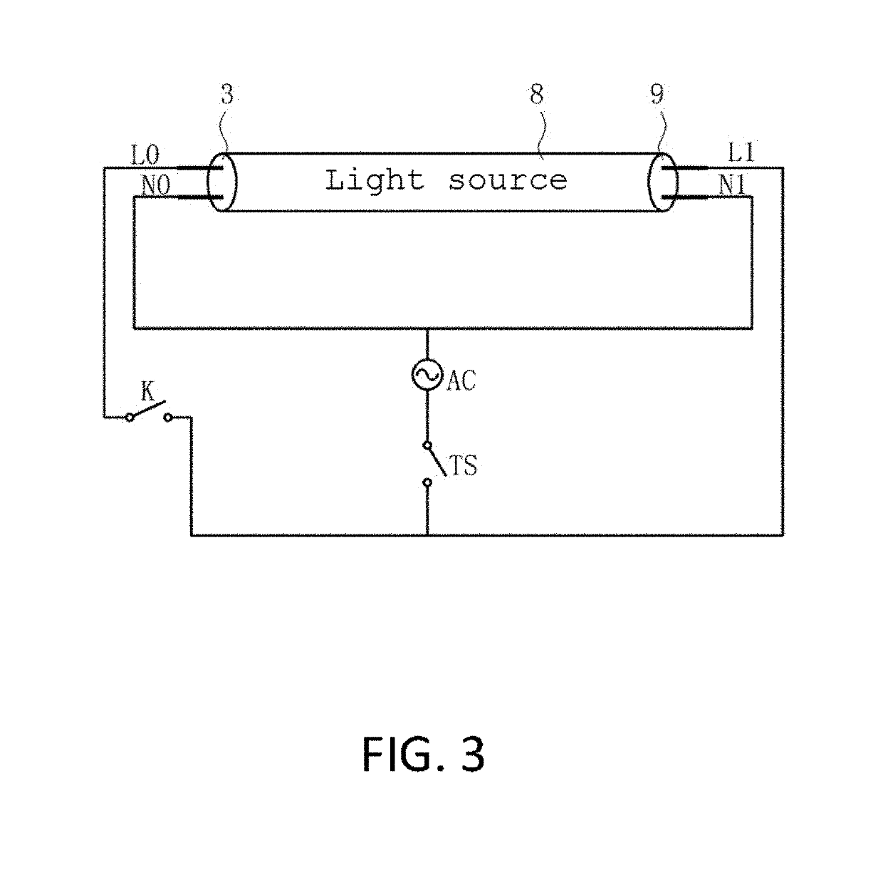 Light emitting diode emergency light with transportation mode and operation method thereof