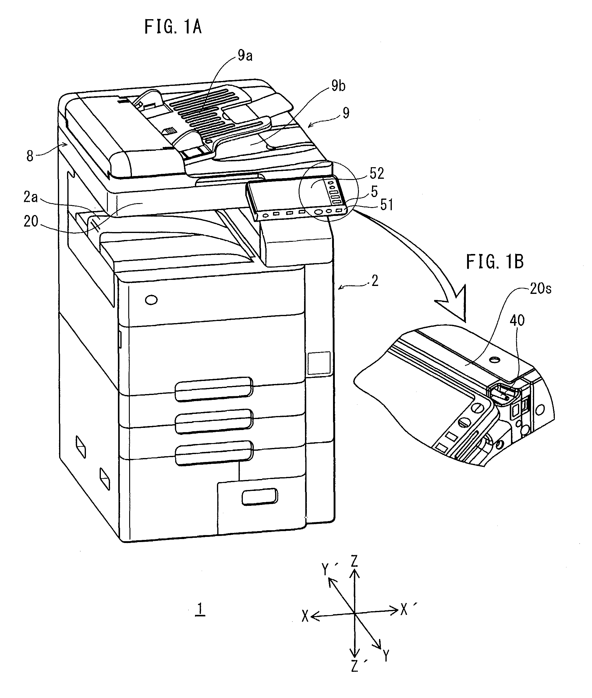 Image forming apparatus storing a stylus pen