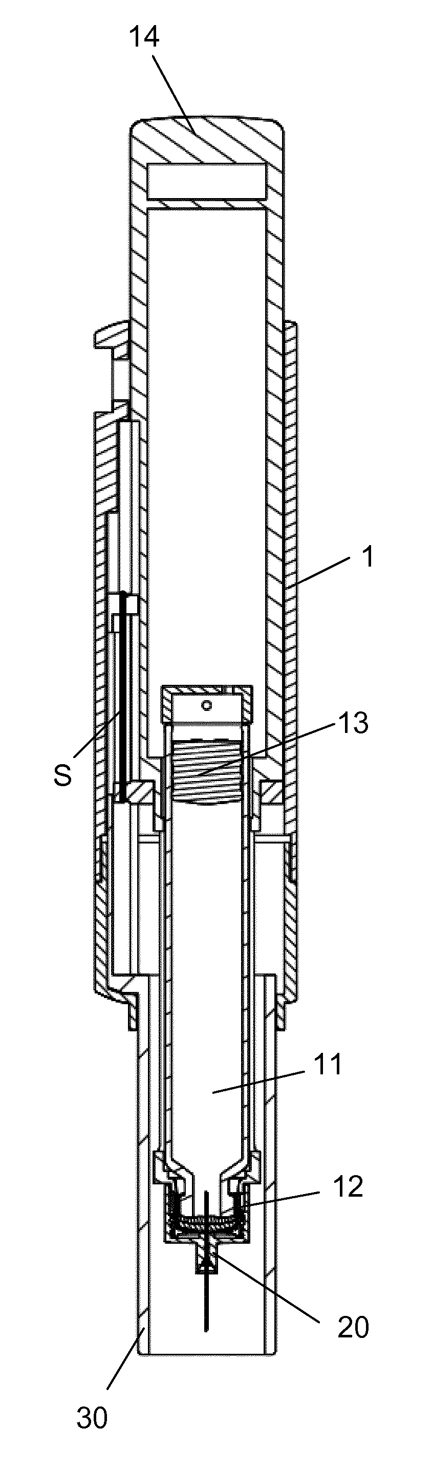 Injection Device with Integrated Needle Shield