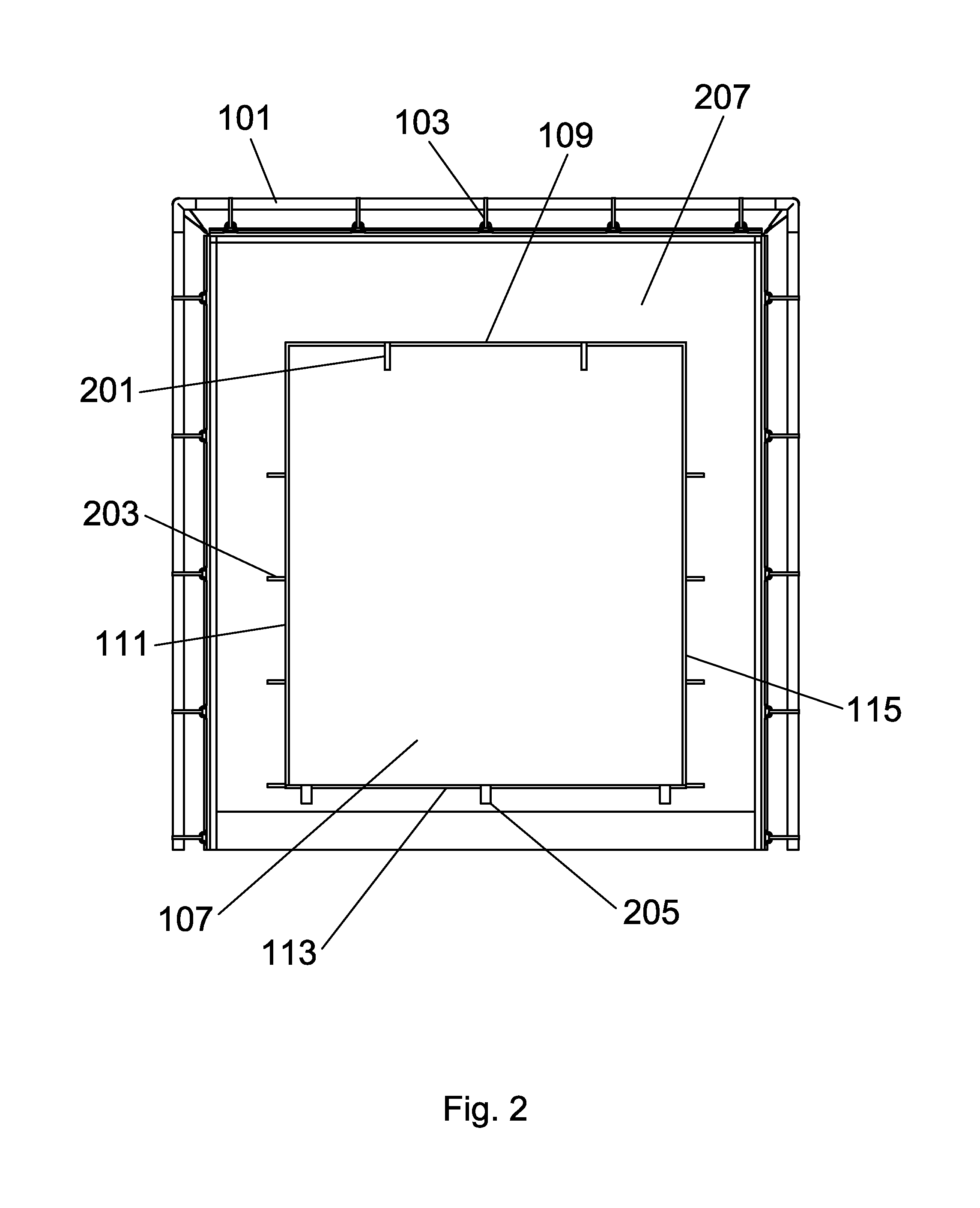 Electromagnetically shielded enclosure and entry seal