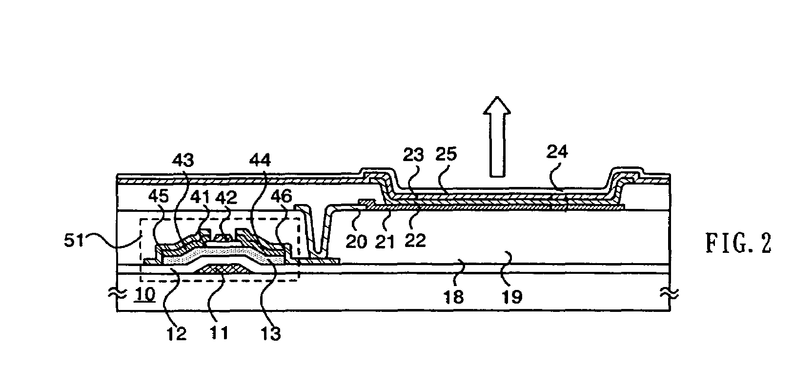 Display device and electronic apparatus having a wiring connected to a counter electrode via an opening portion in an insulating layer that surrounds a pixel electrode