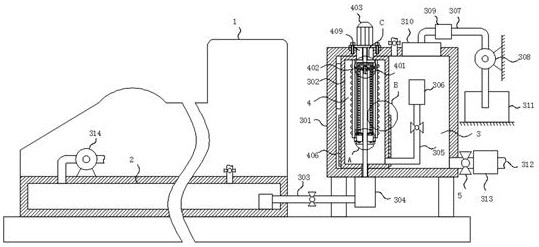 Cold header with lubricating oil circulating filtering device