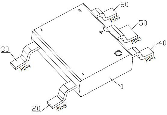 Direct-current driving protection power supply integrated packaging chip