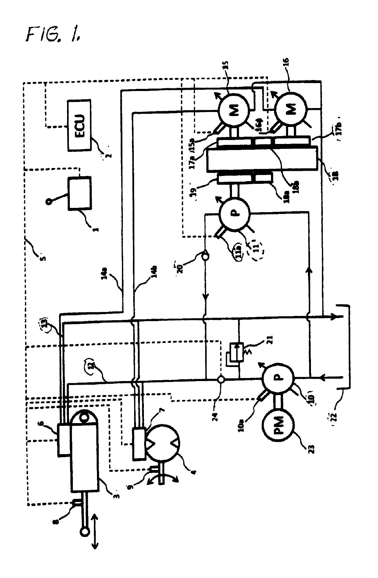 Electro hydraulic drive and control system