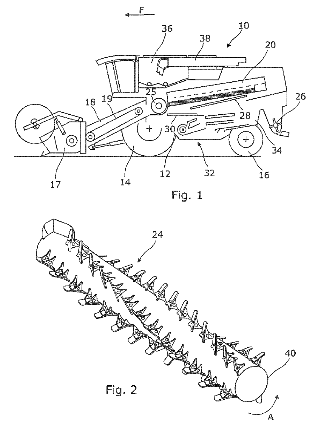Crop engaging element for a combine harvester separating rotor