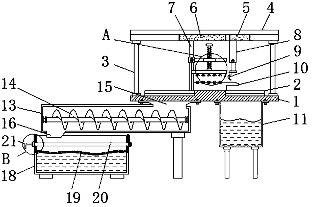 Crayfish shelling apparatus with flushing function