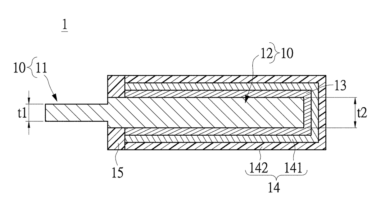 Solid-state electrolytic capacitor with improved metallic anode and method for manufacturing the same