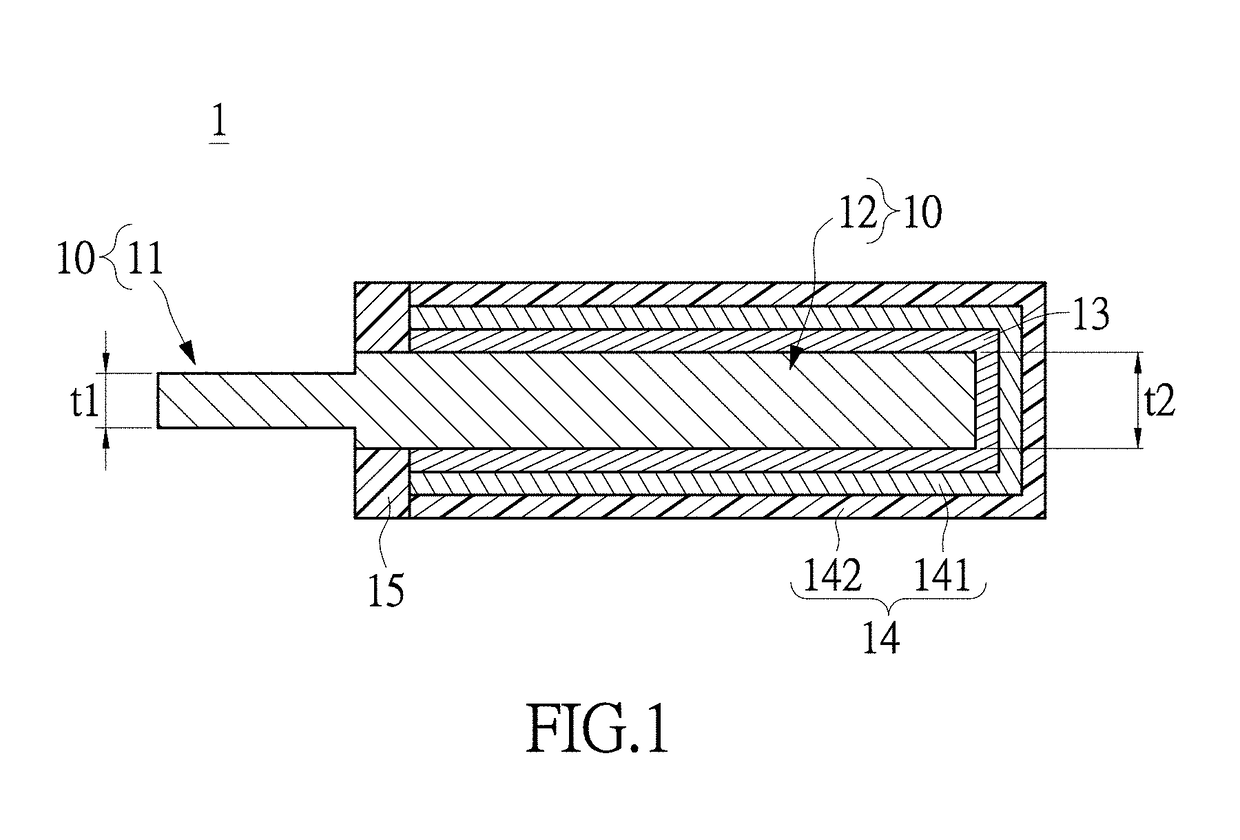 Solid-state electrolytic capacitor with improved metallic anode and method for manufacturing the same