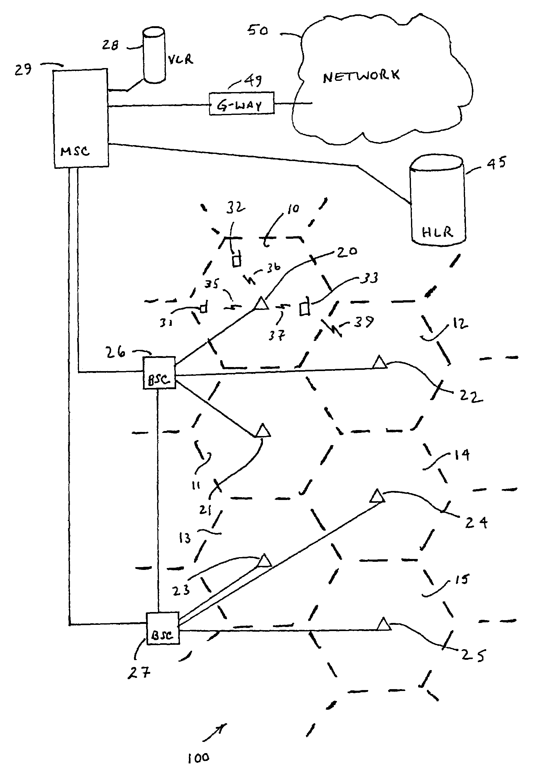 Method and apparatus of header compression for broadcast services in radio telecommunication system