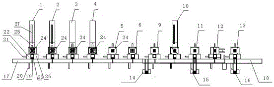 A combined firework automatic assembly production method and assembly production line