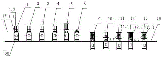 A combined firework automatic assembly production method and assembly production line