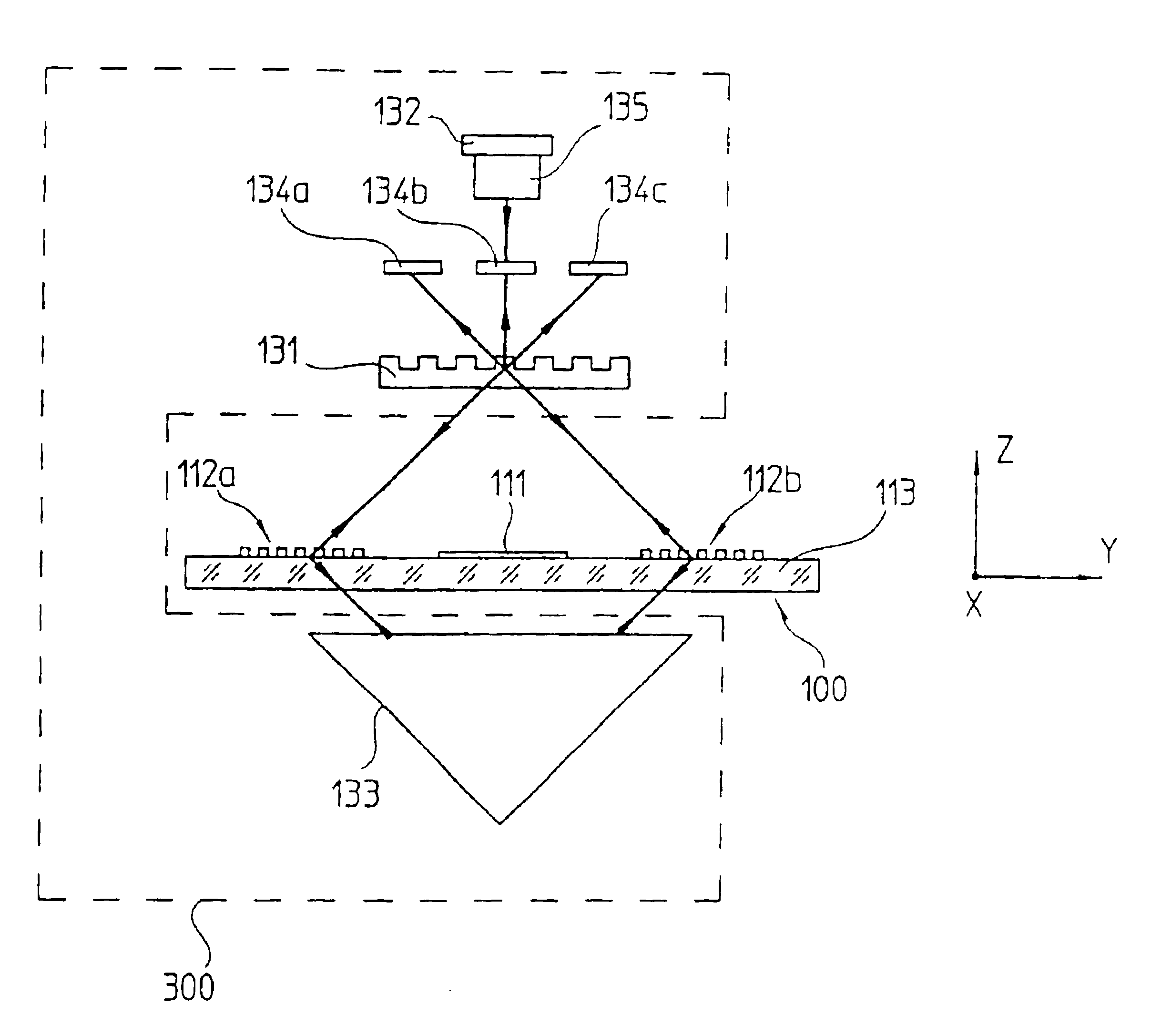 Device for position indication and detection of guidance errors