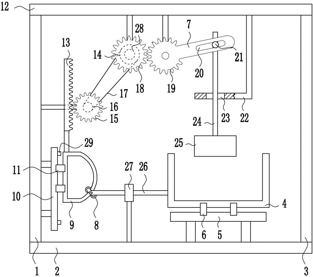 Abandoned mold gear type breaking device for shoe industry