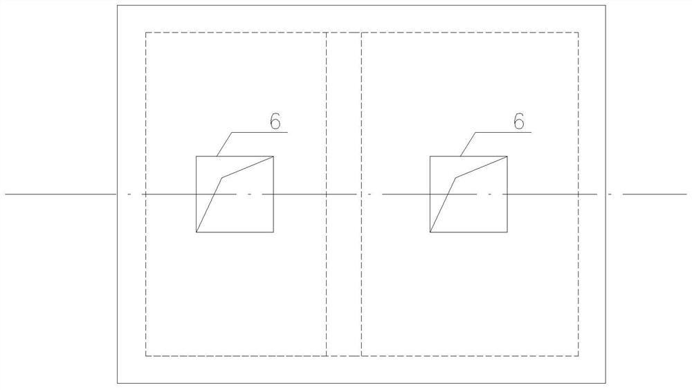 Double-area linkage and siphon drainage desilting basin