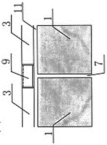 External thermal insulation cement decoration panel provided with embedded punched metal strips at two side ends and assembling method thereof