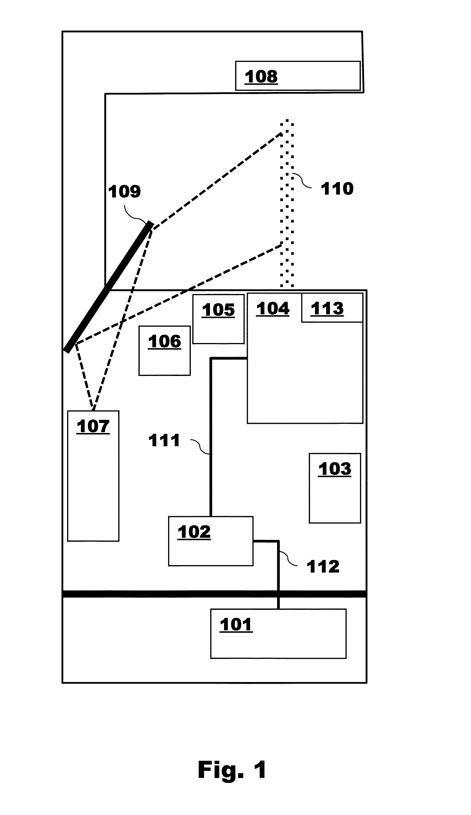 Projection display device with vapor medium screen