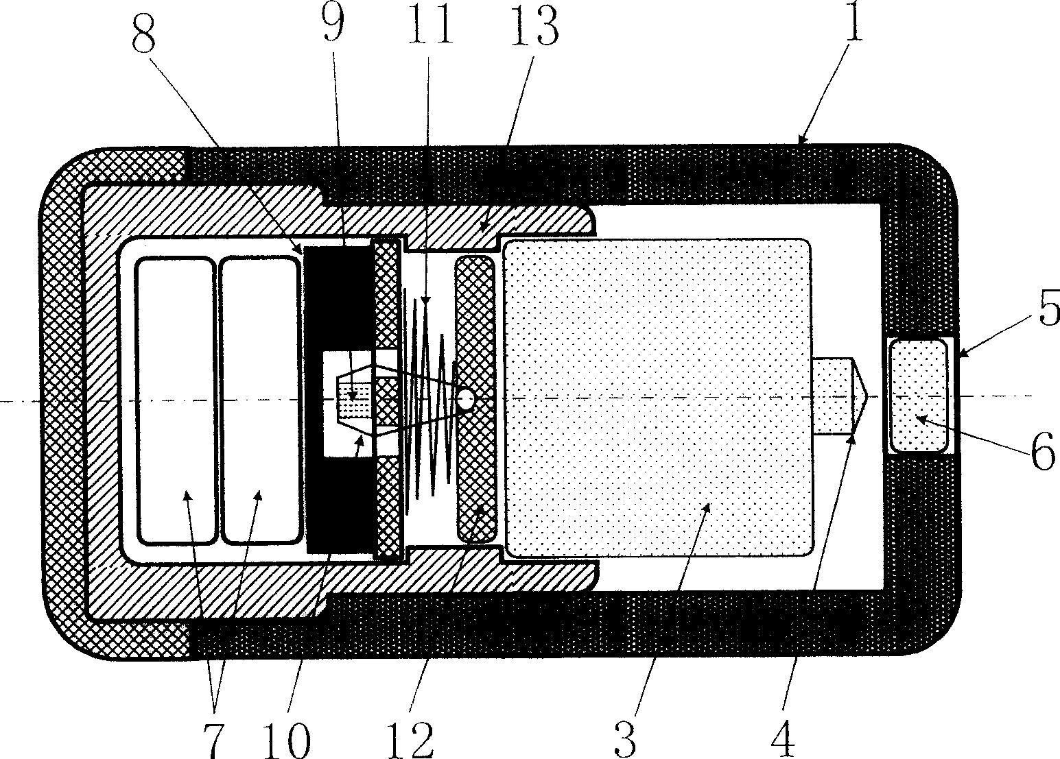 Slow release type remote controlled electronic capsule