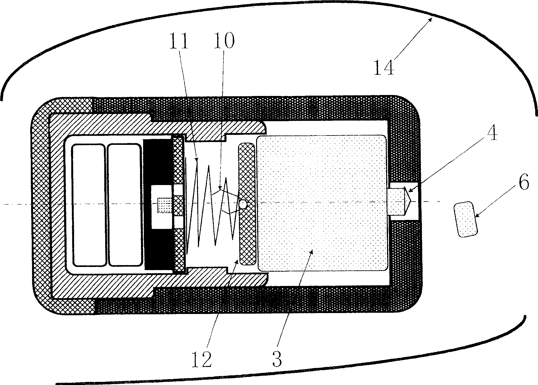 Slow release type remote controlled electronic capsule