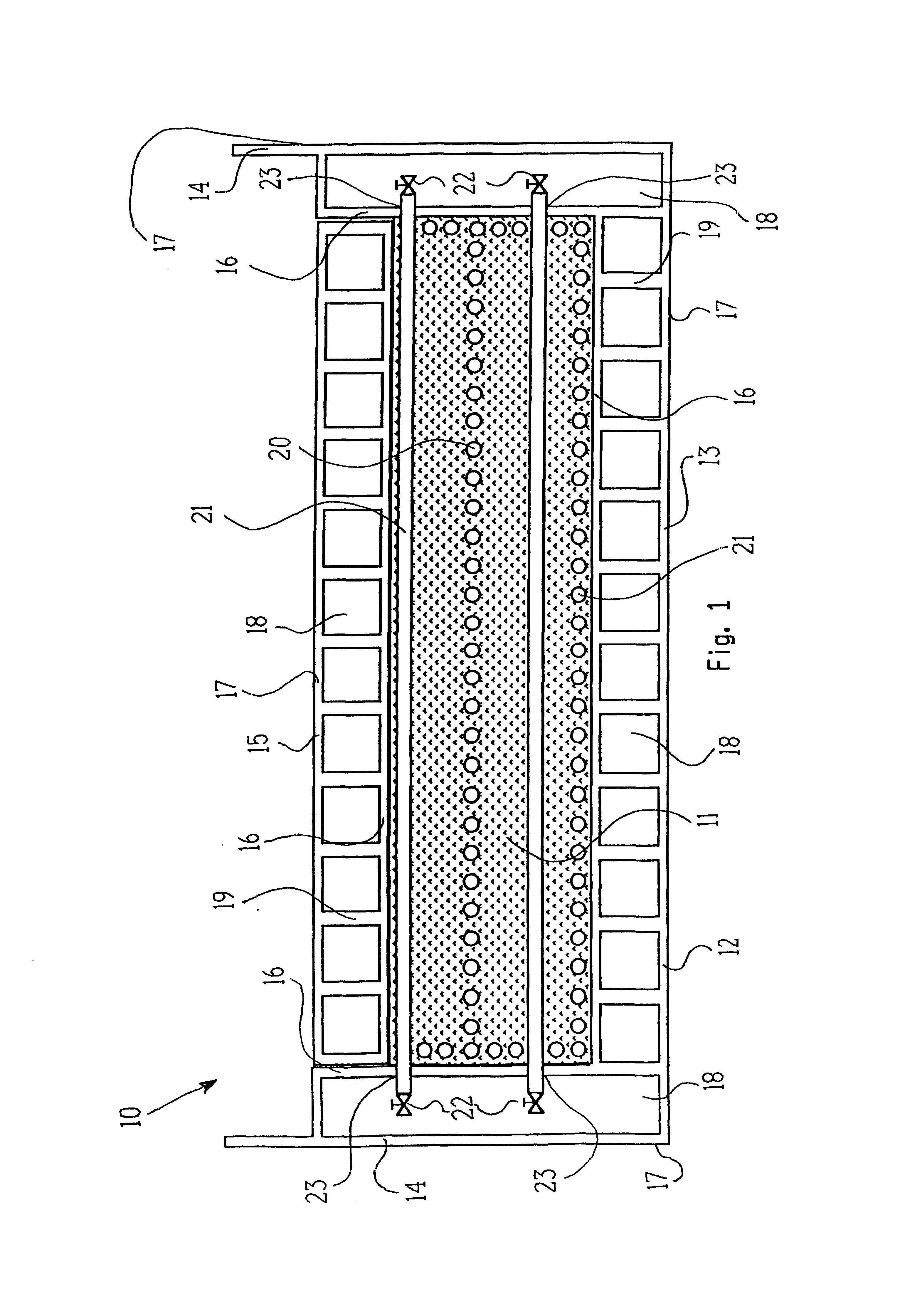 Ice composite body and process for the construction thereof