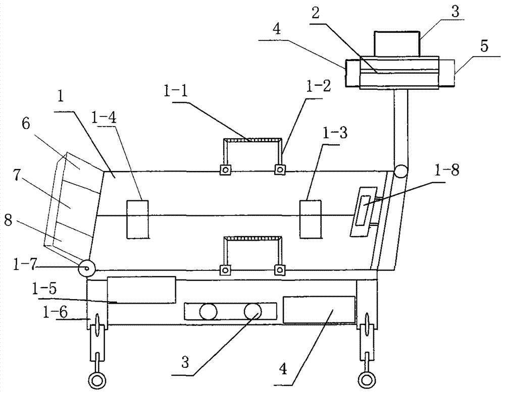 A mobile anesthesia operating table