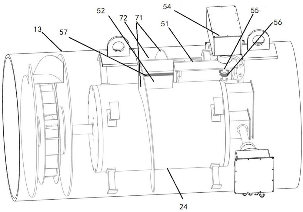 Centrifugal fan with flow and temperature adjusting function