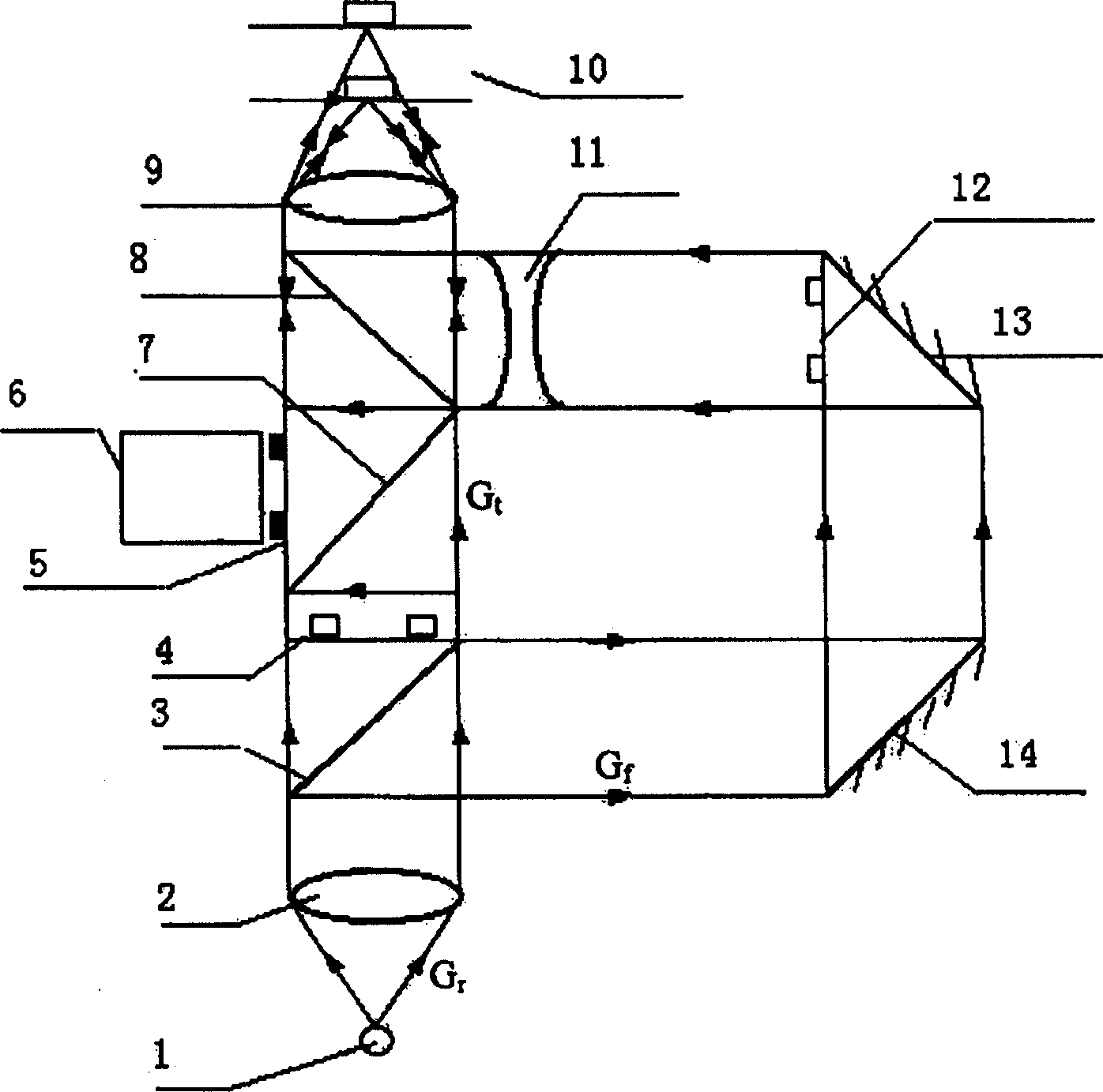 Double-layer CD reading head based on phase turnover