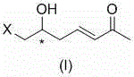 Preparation method of optically-active 7-halogenated-6-hydroxyheptane-3-ethylene-2-ketone