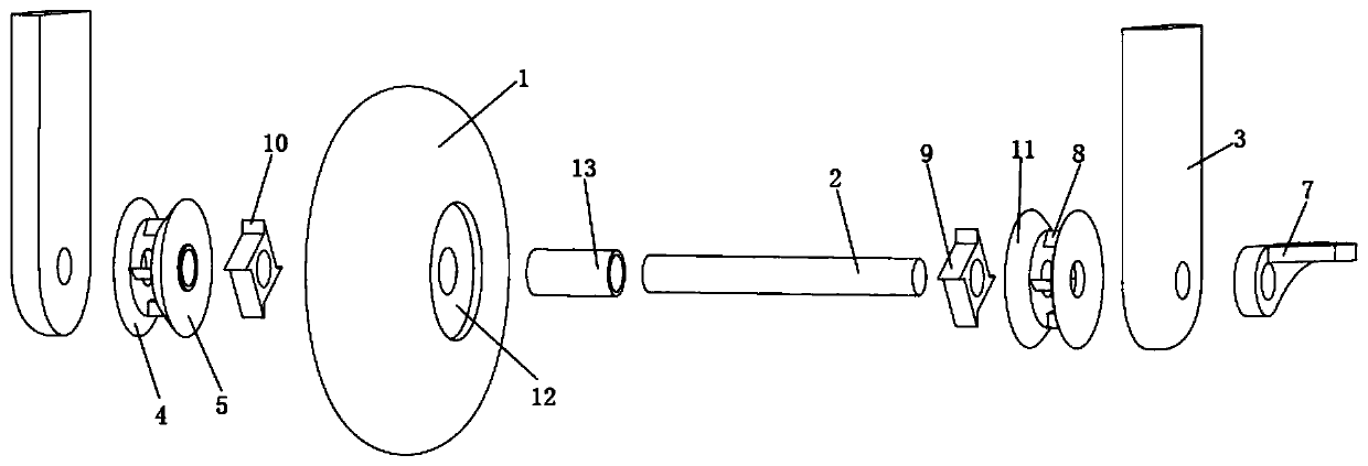 Wheel capable of being prevented from getting stuck by hair for medical apparatus vehicle and method