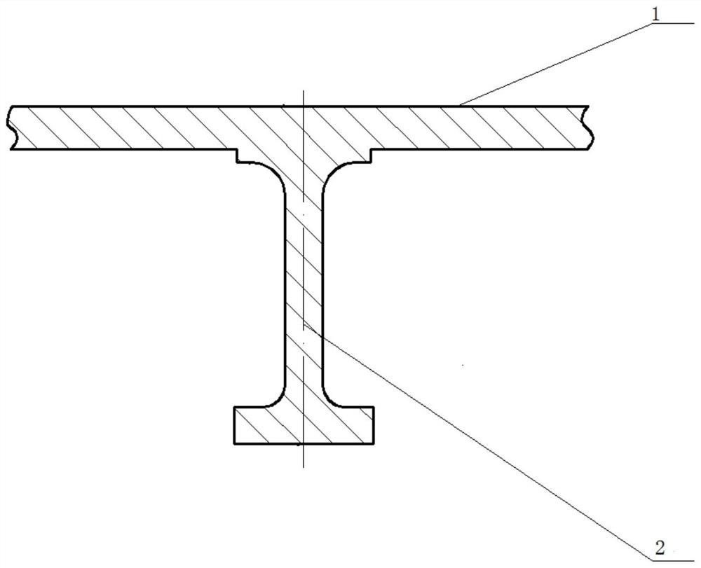 A method of spanwise prestressing to improve shot blasting of high-reinforced integral wall panels