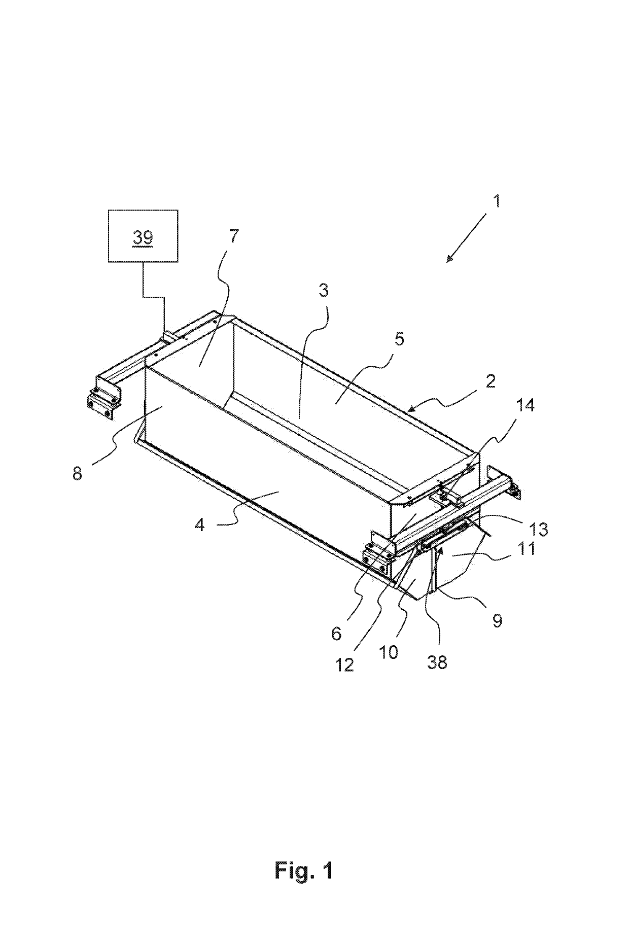 Pan scale for weighing and ejecting fiber components onto a mixing belt