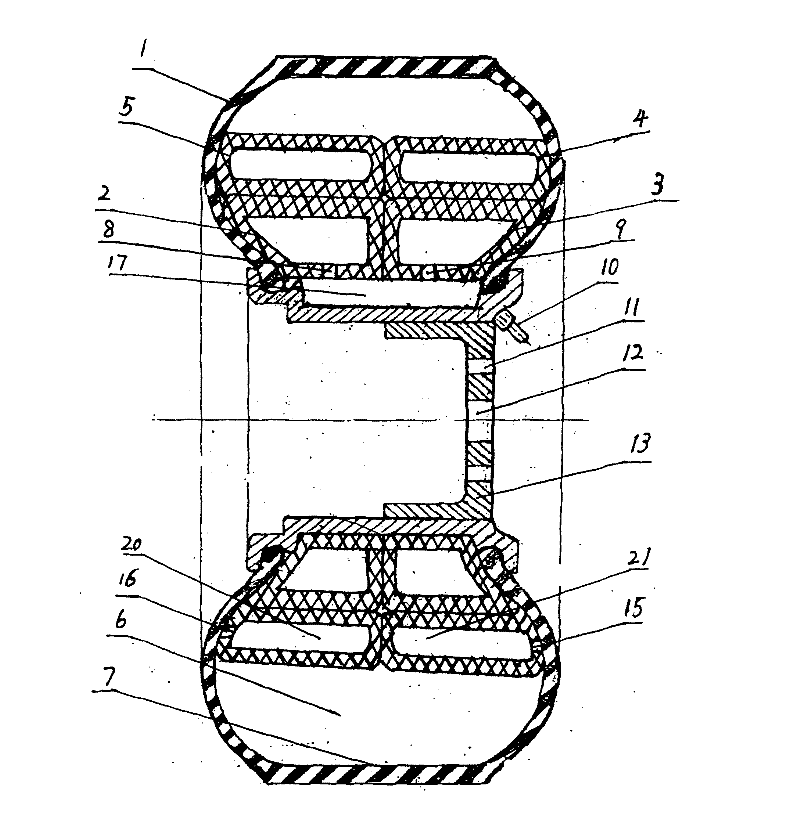 Multi-inner tube combination tyre